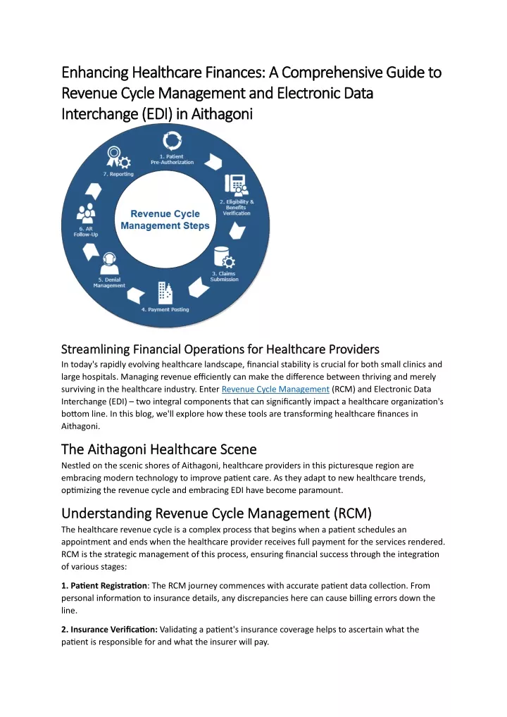 enhancing healthcare finances a comprehensive