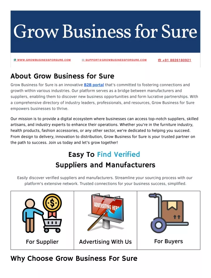 grow business for sure