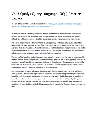 valid qualys query language qql practice course