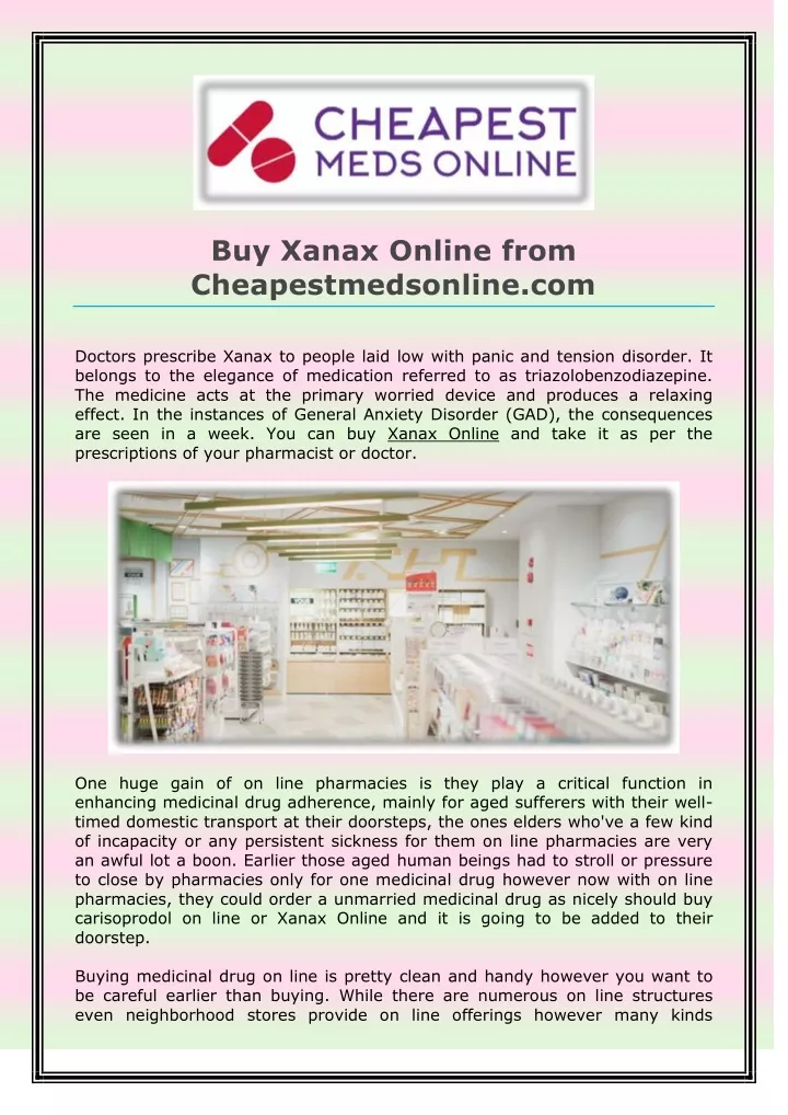 buy xanax online from cheapestmedsonline com