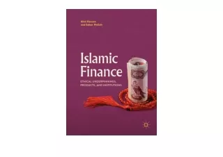 PDF read online Islamic Finance Ethical Underpinnings Products and Institutions