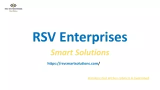 Stainless Steel Kitchen Cabinets in Hyderabad | RSV Smart Solutions