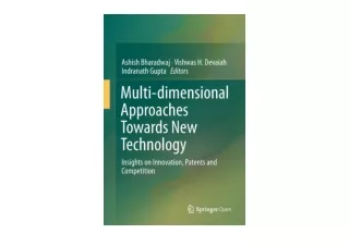Download Multi dimensional Approaches Towards New Technology Insights on Innovat