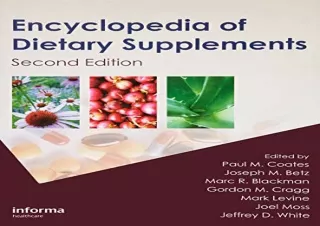 (PDF)FULL DOWNLOAD Encyclopedia of Dietary Supplements