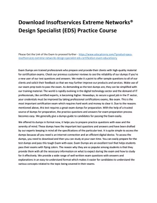 download insoftservices extreme networks design