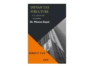 Download Indian Tax Structure Indian Tax A Y 2019 20 for ipad