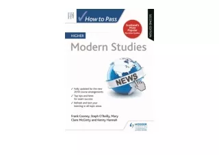 Download PDF How to Pass Higher Modern Studies Second Edition How To Pass Higher