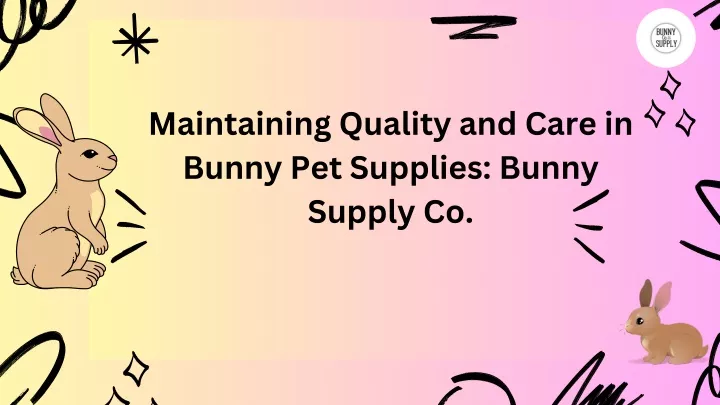 maintaining quality and care in bunny