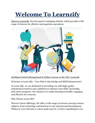 welcome to learnzify