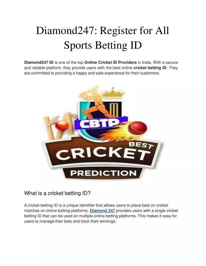 diamond247 register for all sports betting id
