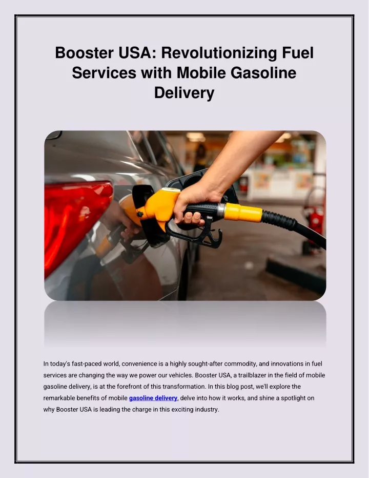 booster usa revolutionizing fuel services with