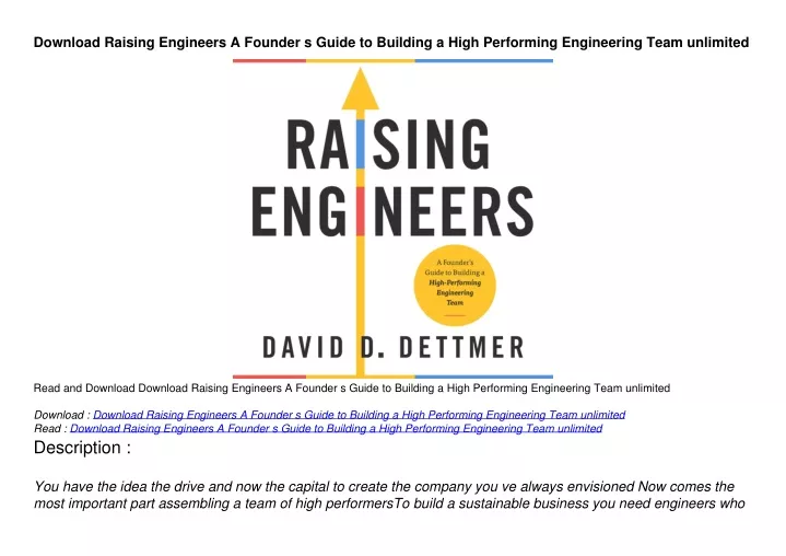 download raising engineers a founder s guide