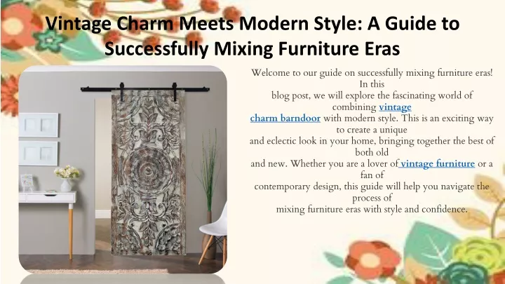 vintage charm meets modern style a guide