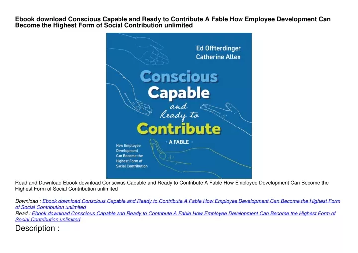 ebook download conscious capable and ready