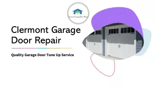 Most Common Reasons Your Clermont Garage Door Won't Open