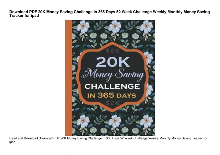 download pdf 20k money saving challenge