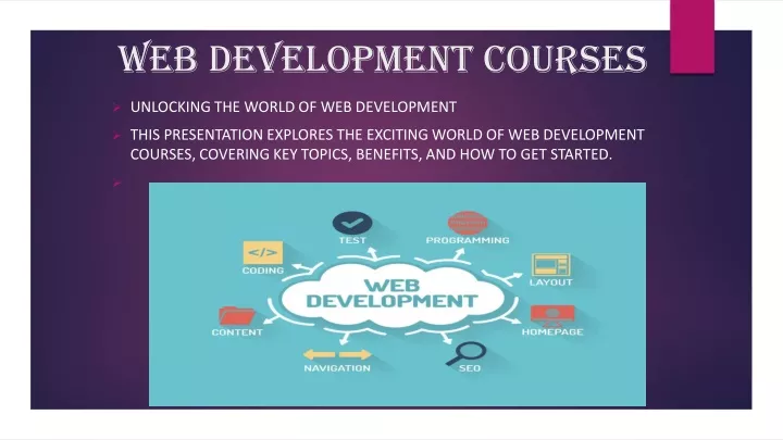 web development courses