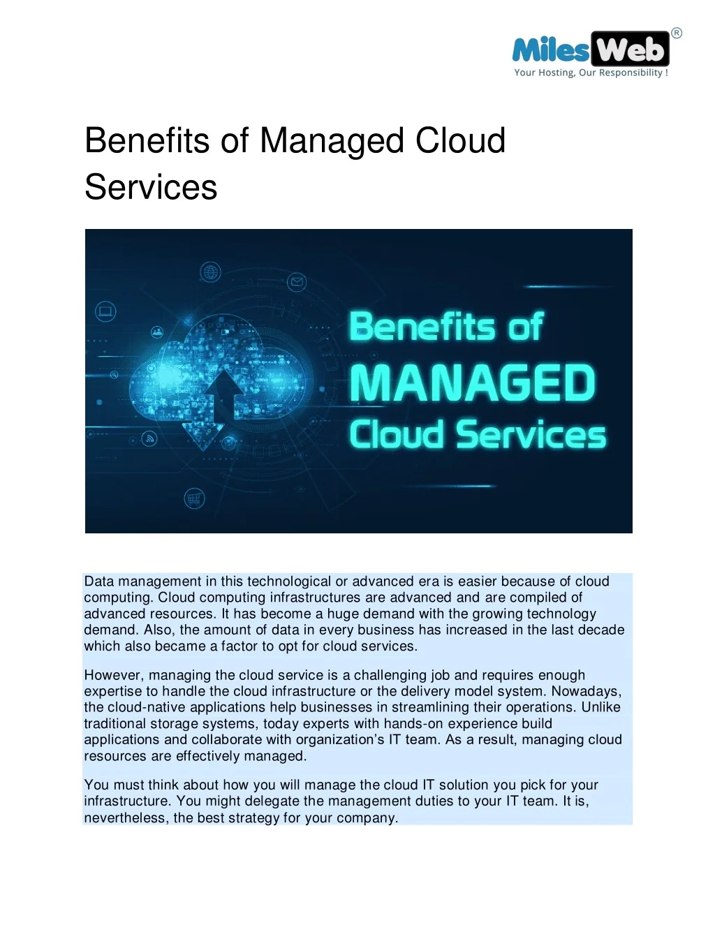 PPT - Benefits of Managed Cloud Services PowerPoint Presentation, free ...