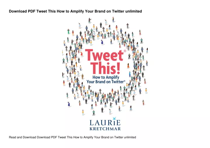 download pdf tweet this how to amplify your brand