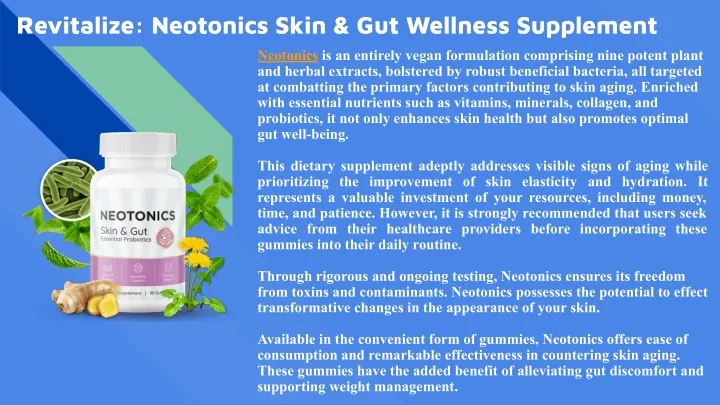 revitalize neotonics skin gut wellness supplement