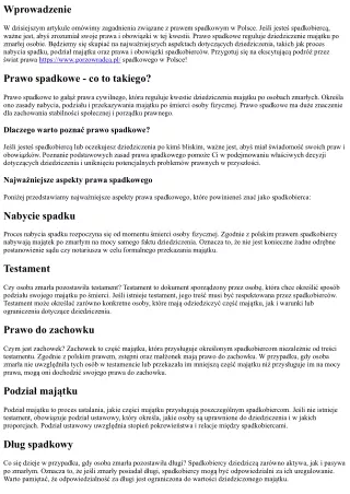 Prawo spadkowe w Polsce: Co musisz wiedzieć jako spadkobierca?