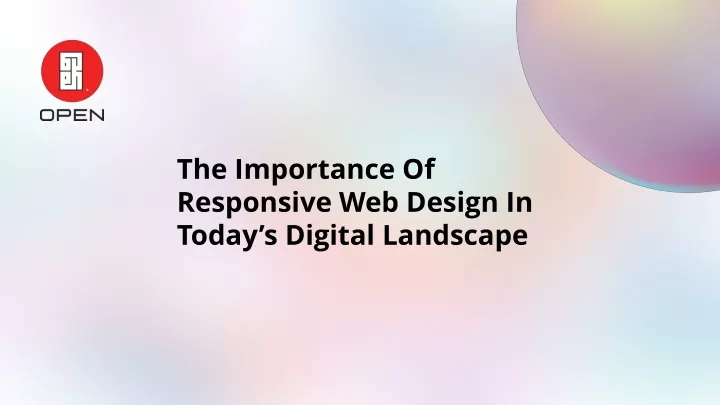the importance of responsive web design in today