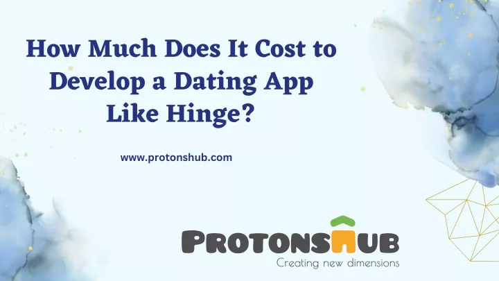 how much does it cost to develop a dating