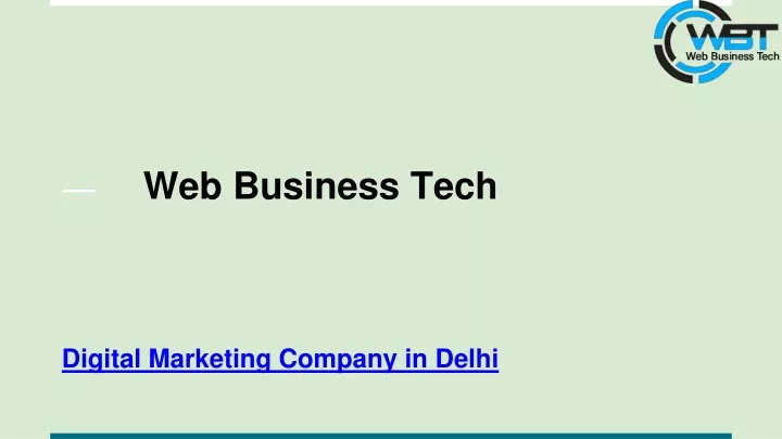 web business tech