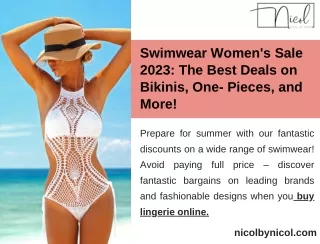 Swimwear Women's Sale 2023:The Best Deals on Bikinis, One-Pieces, and More!