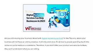 5 Ways Digital Marketing Services Can Help in Small Businesses