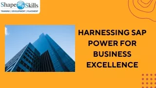 Harnessing SAP Power for Business Excellence