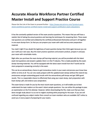 accurate alvaria workforce partner certified