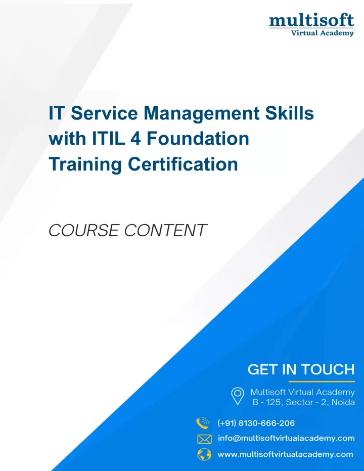 it service management skills with itil