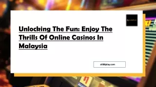 Malaysia Online Casino Ali88play