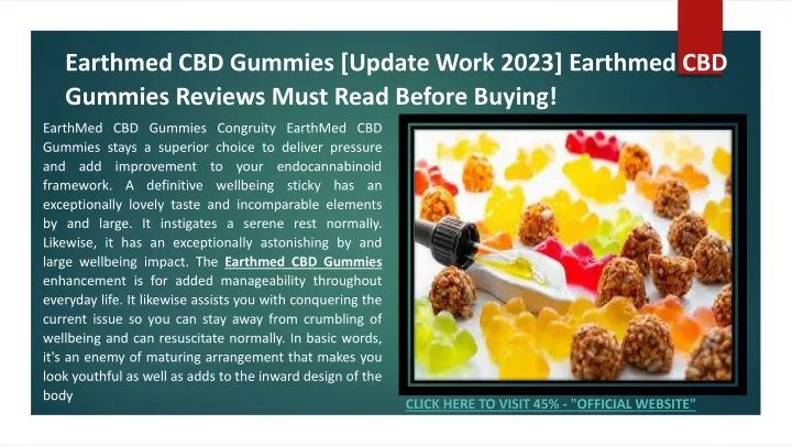 earthmed cbd gummies update work 2023 earthmed