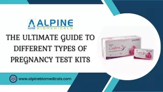 The Ultimate Guide To Different Types of Pregnancy Test Kits