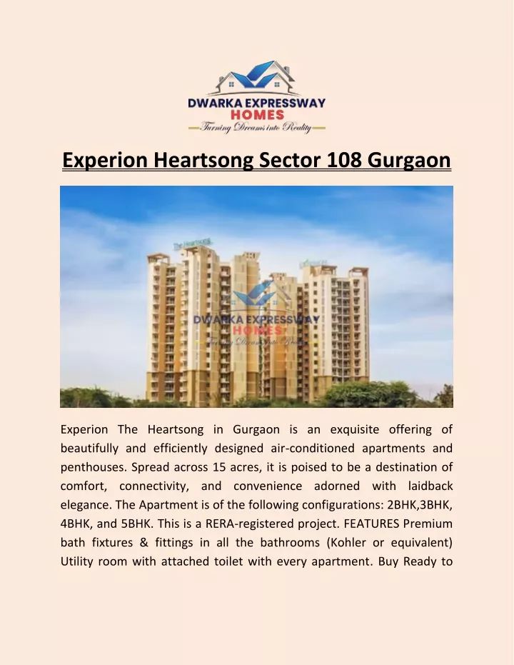 experion heartsong sector 108 gurgaon