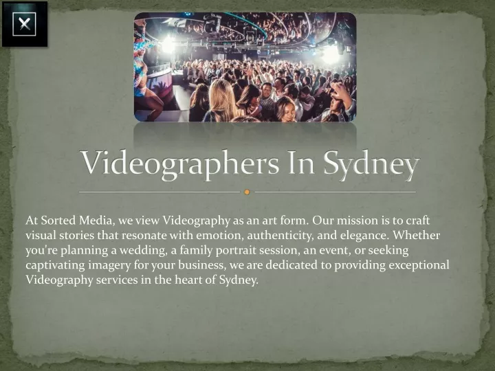 videographers in sydney