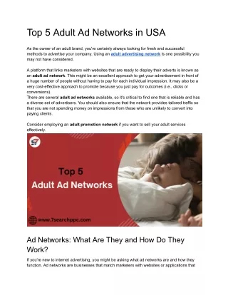 Top 5 Adult Ad Networks (1)