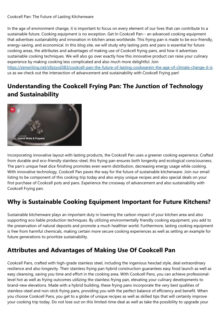 cookcell pan the future of lasting kitchenware