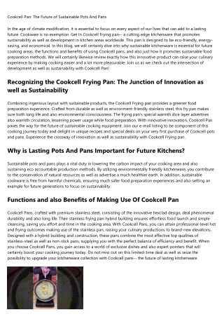 The Intermediate Guide to Cookcell Pan