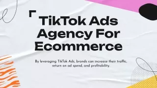 TikTok Ads Agency For Ecommerce