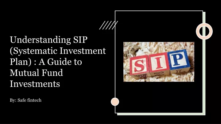 understanding sip systematic investment plan a guide to mutual fund investments