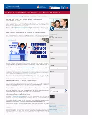 Empower Your Partners with Customer Service Outsource in USA