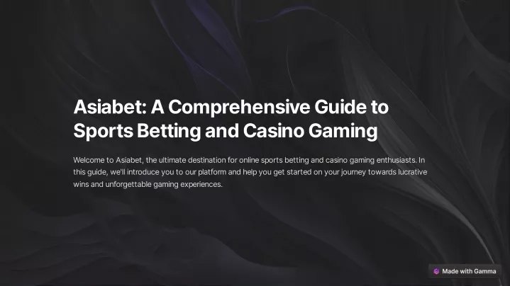 asiabet a comprehensive guide to sports betting