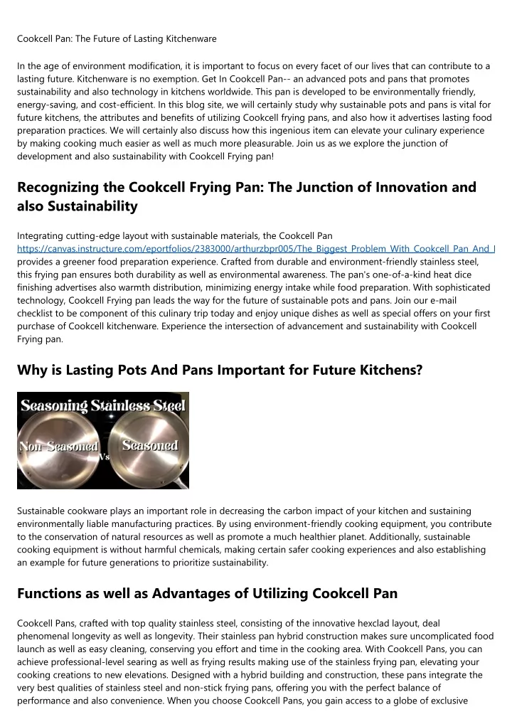 cookcell pan the future of lasting kitchenware