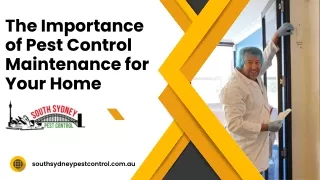 The Importance of Pest Control Maintenance for Your Home