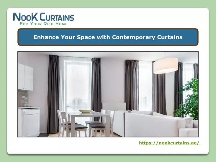 enhance your space with contemporary curtains
