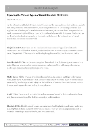 electro fab insights