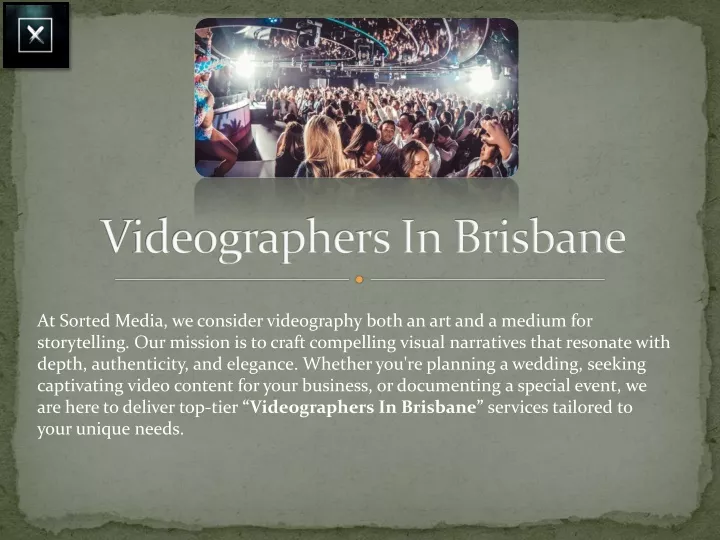 videographers in brisbane
